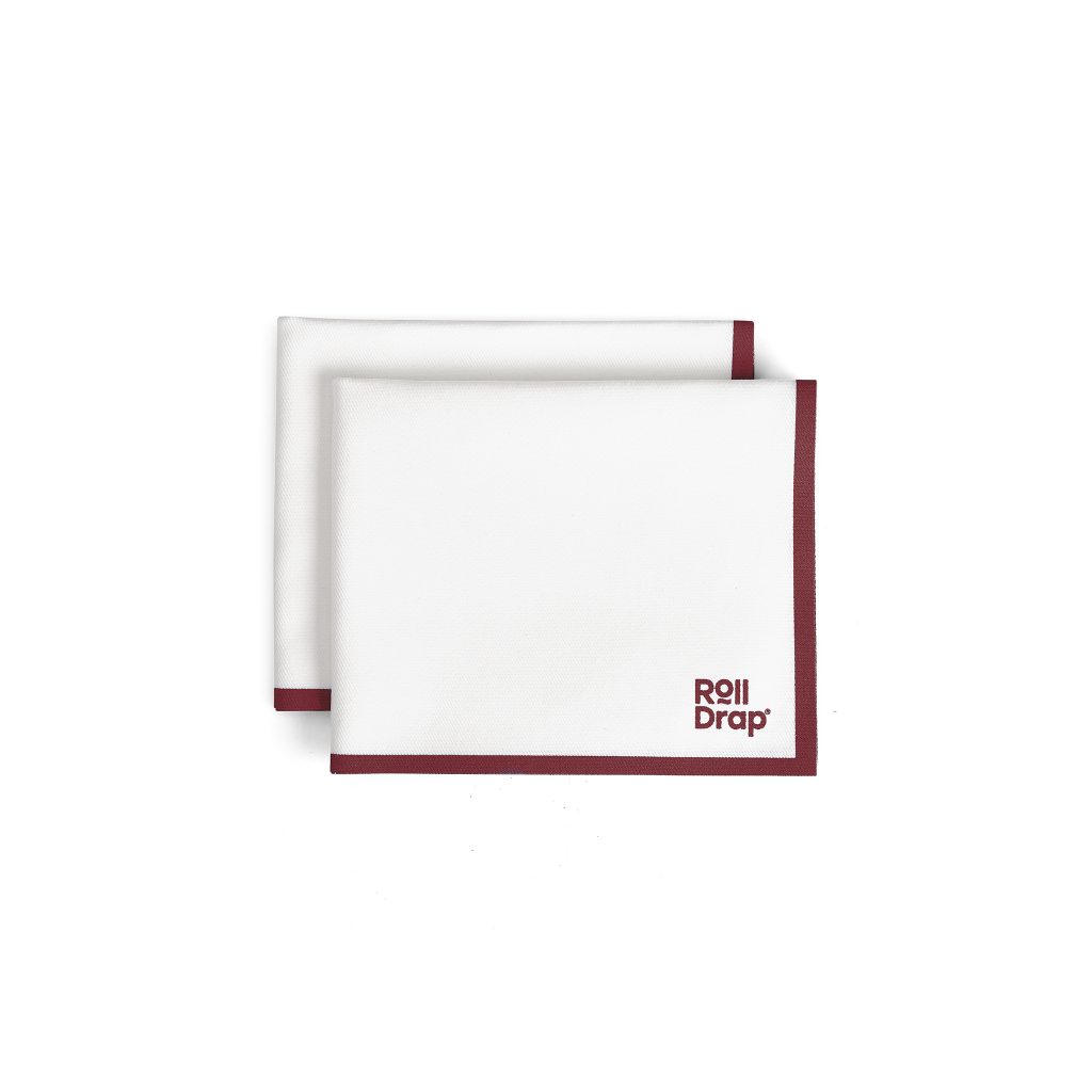 Антибактериална полираща кърпа с бордо кант - 40/64см Roll drap